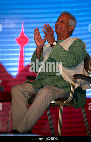 Portrait de la lauréate du Prix Nobel Muhammad Yunus, qui a remporté le Prix Nobel de la paix en 2006, le 28 juin, 2014 Banque D'Images