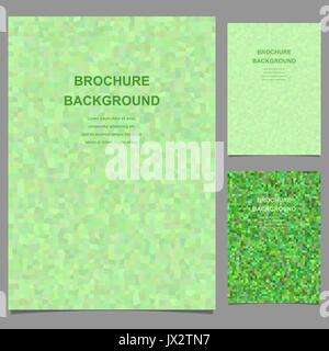 Rectangle abstrait vert Modèle de brochure mosaïque Illustration de Vecteur