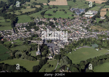 Vue aérienne de Masham village, North Yorkshire, UK Banque D'Images