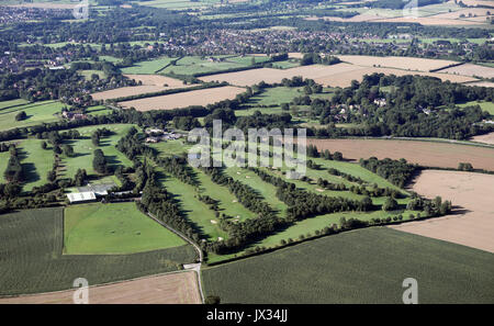 Vue aérienne de la ville de Ripon Ripon Golf club & centre de tennis, Yorkshire, UK Banque D'Images