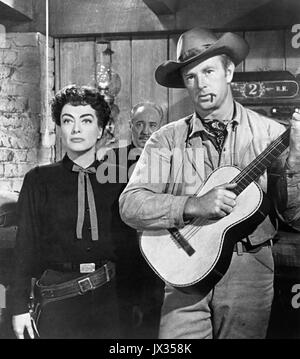 JOHNNY GUITAR 1954 Republic Pictures film avec Joan Crawford et Sterling Hayden Banque D'Images