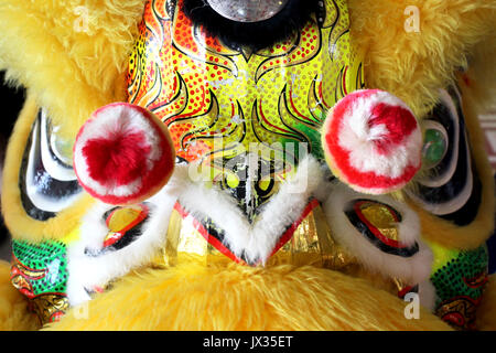 Libre d'une tête de lion danse chinoise Banque D'Images