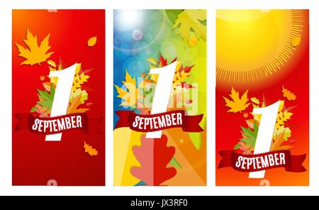 Premier modèle Septembre 1 Vector Illustration Illustration de Vecteur