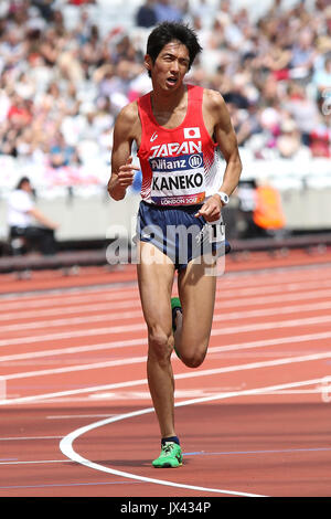 KANEKO Ryo du Japon dans l'épreuve du 5000 m T20 à la finale des Championnats du monde à Londres 2017 Para Banque D'Images