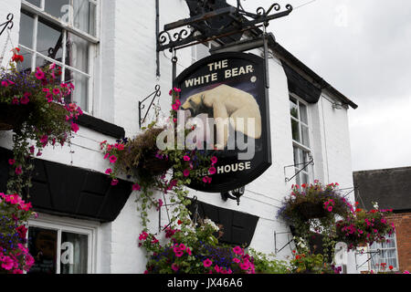 L'ours blanc pub, Tewkesbury, Gloucestershire, England, UK Banque D'Images