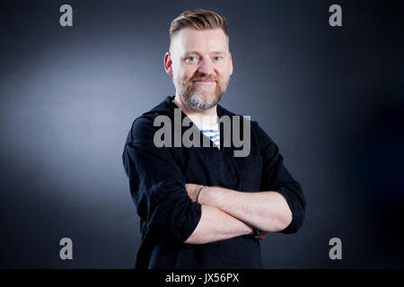 Edinburgh, Royaume-Uni. 14Th Aug 2017. David Roberts, l'illustratrice primée, apparaissant à l'Edinburgh International Book Festival. Crédit : GARY DOAK/Alamy Live News Banque D'Images