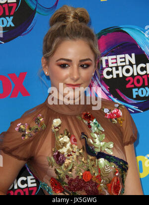 Los Angeles, CALIFORNIE, États-Unis. 13 août 2017. 13 août 2017 - Los Angeles, Californie - Chloe Lukasiak. Teen Choice Awards 2017 arrivées au Galen Center de Los Angeles. Crédit photo : AdMedia crédit : AdMedia/Alamy Live News Banque D'Images