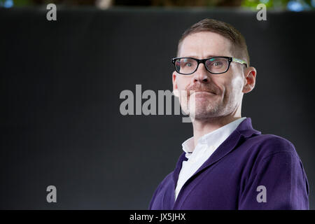 Edinburgh, Royaume-Uni. Août 15, 2017. Kevin MacNeil, le romancier écossais, apparaissant à l'Edinburgh International Book Festival. Crédit : GARY DOAK/Alamy Live News Banque D'Images