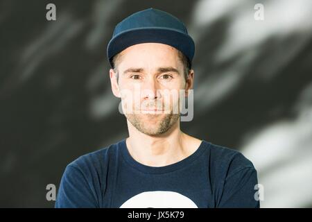 Edinburgh, Royaume-Uni. Août 15, 2017. Dave Hook apparaissant au Edinburgh International Book Festival Dave crochet est membre de la bande de hip-hop étrange Stanley. Credit : Riche de Dyson/Alamy Live News Banque D'Images