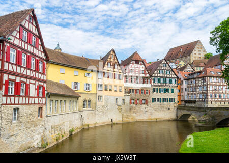 Paysage urbain d'Schwaebisch Hall, Allemagne Banque D'Images