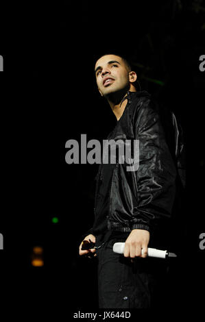 Aubrey Graham aka Drake interprète 2010 Power 106 Powerhouse concert Honda Centre juin 19,2010 Anaheim. Banque D'Images