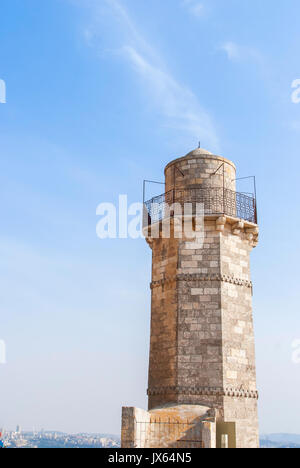 Tombe du prophète Samuel, près de Jérusalem en Judée désert, Israël Banque D'Images