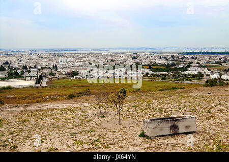 Belle vue sur la ville de Carthage en Tunisie Banque D'Images