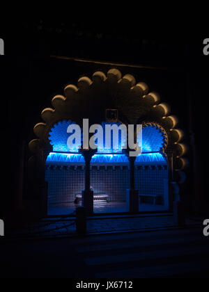 Sintra, Portugal 11 Août 2017 Festival de l'Aura, la lumière - atmosphères par Eclipz ondulation du Fonte Mourisca Banque D'Images