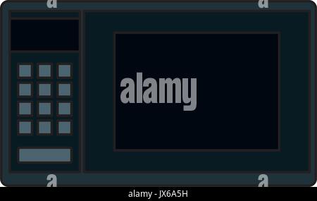 Four à micro-ondes design illustration vecteur icône isolé Illustration de Vecteur