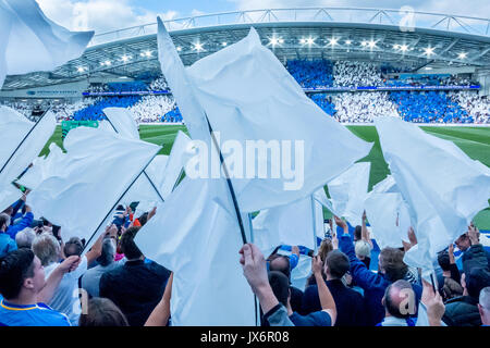 Le Brighton and Hove Albion FC, premier jeu de la Premier League contre Manchester City FC Banque D'Images