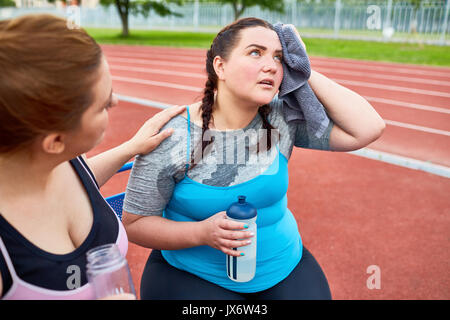 Fatigué après l'exécution Banque D'Images
