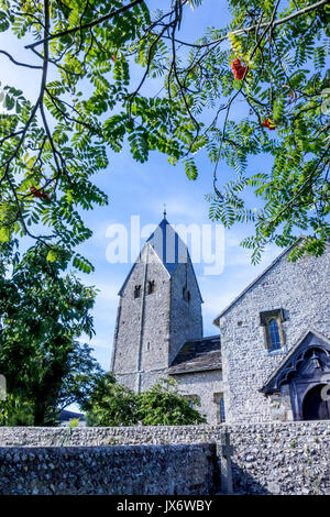 L'église St Mary in Clapham, West Sussex Banque D'Images