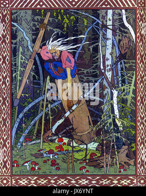 Bilibin Baba Yaga Banque D'Images