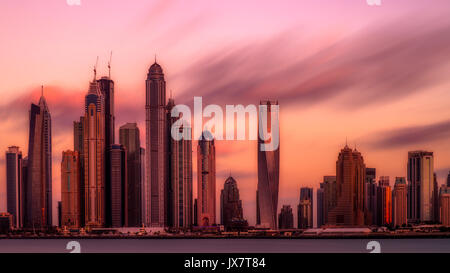 Dubai Skyline ( Emitates des Arabes ) Banque D'Images