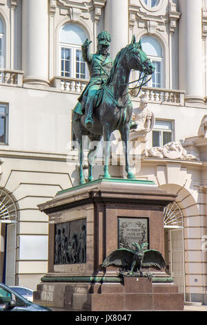 Joseph Radetzky statue à Vienne, Autriche Banque D'Images