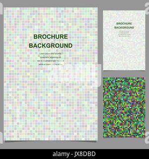 Résumé de couleur mosaïque carré brochure design Illustration de Vecteur