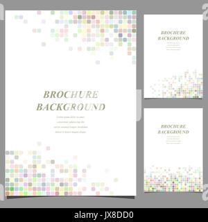 Résumé de couleur mosaïque carré brochure design Illustration de Vecteur