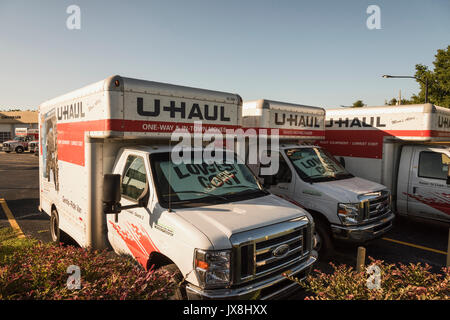 U-Haul Moving & Storage à Leesburg, Florida USA Banque D'Images