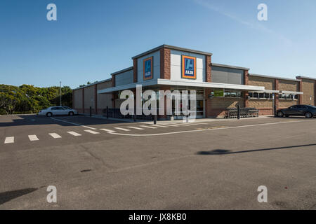 Marché ALDI situé à Mount Dora, Floride USA Banque D'Images