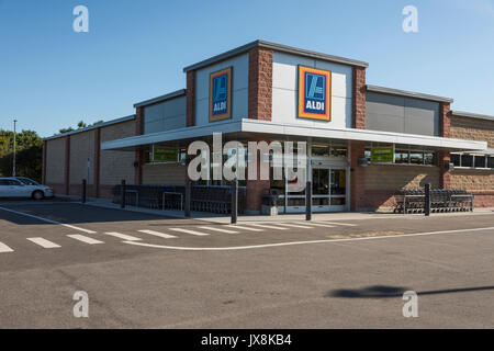 Marché ALDI situé à Mount Dora, Floride USA Banque D'Images