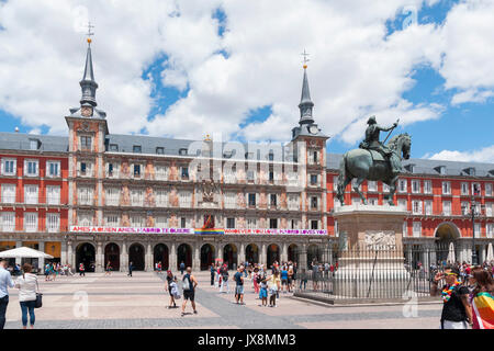 Plaza Mayor de Madrid. España Banque D'Images