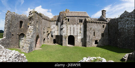 Weobley Château est un manoir du 14ème siècle sur la côte nord de la péninsule de Gower construit par la famille de la Bere Banque D'Images