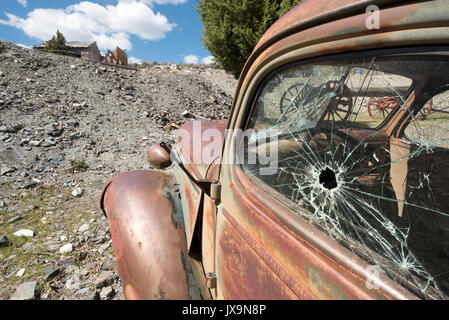 Ville minière d'argent Banque D'Images