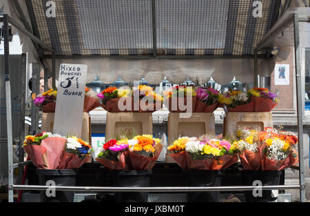 Moore Street market dans la ville de Dublin, Irlande. Banque D'Images