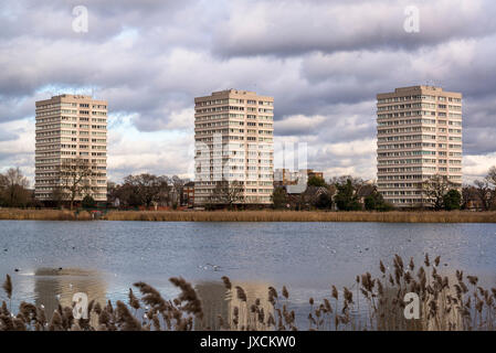 Les zones humides, la réserve naturelle de Woodberry Finsbury Park, London Borough of Hackney, Londres, Angleterre, Royaume-Uni Banque D'Images