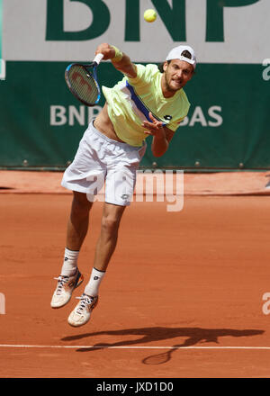 JOAO SOUSA (POR) Tennis - Open de France 2017 - Grand Chelem ATP / WTA - Roland Garros - Paris - - France - 31 mai 2017. Banque D'Images