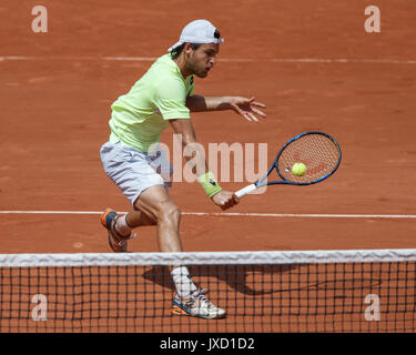 JOAO SOUSA (POR) Tennis - Open de France 2017 - Grand Chelem ATP / WTA - Roland Garros - Paris - - France - 31 mai 2017. Banque D'Images