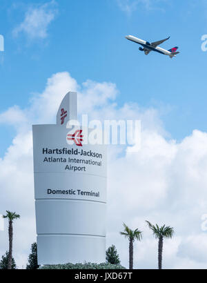 L'aéroport international Hartsfield-Jackson d'Atlanta. Banque D'Images