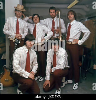 Nouvelle bande de vaudeville UK pop Group en 1966. Photo : Tony Gale Banque D'Images