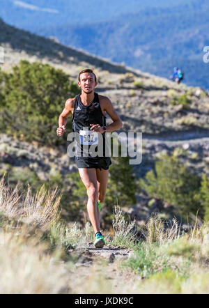 Coureurs homme Fibark la concurrence sur le sentier du Festival ; run ; Salida Colorado ; USA Banque D'Images