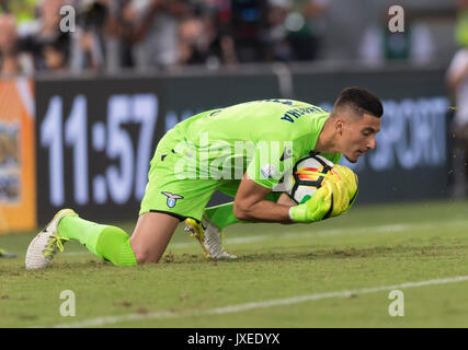 Rome, Italie. 13e Août 2017. Thomas Strakosha (Lazio) Football/soccer : Super Coupe Italienne (Supercoppa Italiana) match entre la Juventus 2-3 SS Lazio au Stadio Olimpico à Rome, Italie . Credit : Maurizio Borsari/AFLO/Alamy Live News Banque D'Images