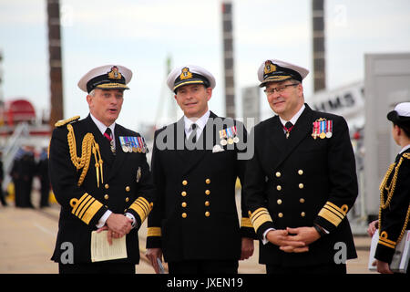 Porte-avions HMS Queen Elizabeth Banque D'Images