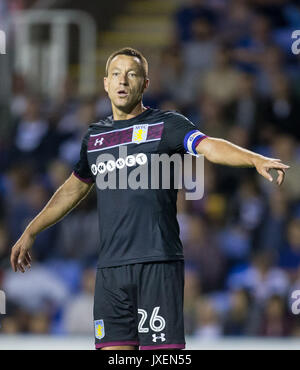 Reading, UK. Août 15, 2017. John Terry de Aston Villa pendant le match de championnat Sky Bet entre lecture et Aston Villa au stade Madejski, lecture, l'Angleterre le 15 août 2017. Photo par Andy Rowland/Premier Images des médias. **L'USAGE ÉDITORIAL FA Premier League et Ligue de football sont soumis à licence DataCo. Crédit : Andrew Rowland/Alamy Live News Banque D'Images