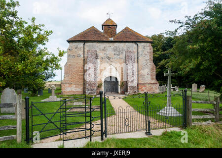 Eglise St Mary at East Guldeford sur Romney Marsh. Banque D'Images