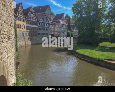 Paysage urbain d'Schwaebisch Hall Allemagne Banque D'Images