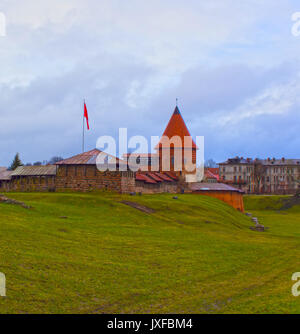 Kaunas, Lituanie - janvier 02, 2017 Kaunas : château, construit au milieu du 14e siècle, dans le style gothique, Kaunas, Lituanie. Banque D'Images