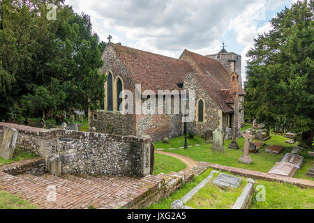 L'église de St Martin à Canterbury, Kent, Angleterre, situé légèrement au-delà du centre-ville, est la première église fondée en Angleterre, le plus ancien Paris Banque D'Images