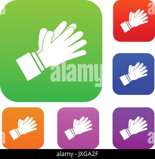 Mains Mains applaudissant collection set Illustration de Vecteur