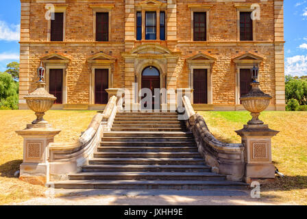 Des mesures pour l'entrée principale de Martindale Hall - Mintaro, SA, Australie Banque D'Images