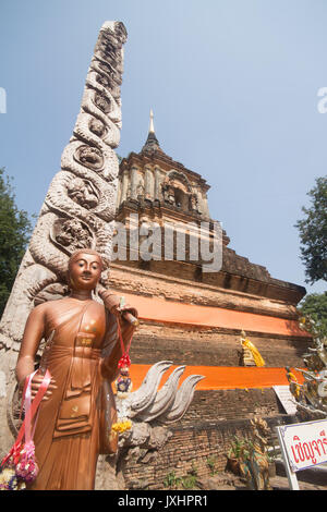 Wat lok molee, vieux temple dans la ville de Chiang Mai, Thaïlande Banque D'Images